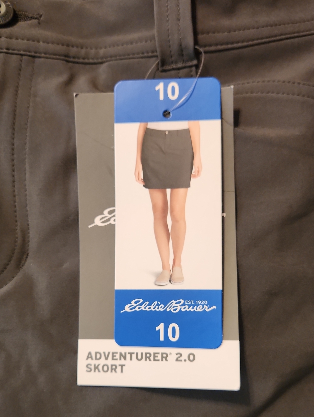 Eddie Bauer Adventurer 2.0 Skort Dark Smoke Size 10 - Picture 11 of 14